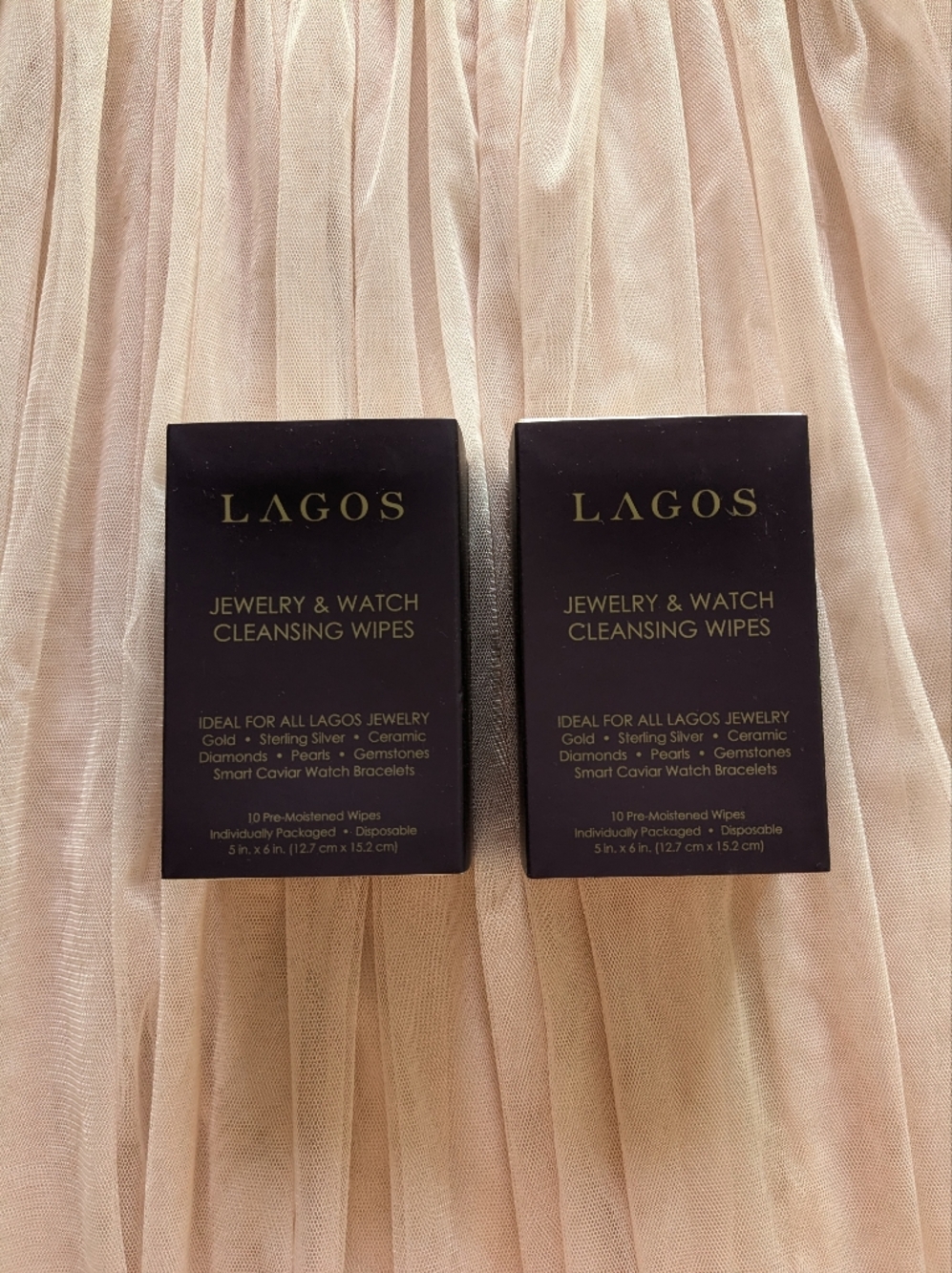 Lagos Jewelry & Watch Cleansing Wipes Set of 2 Boxes